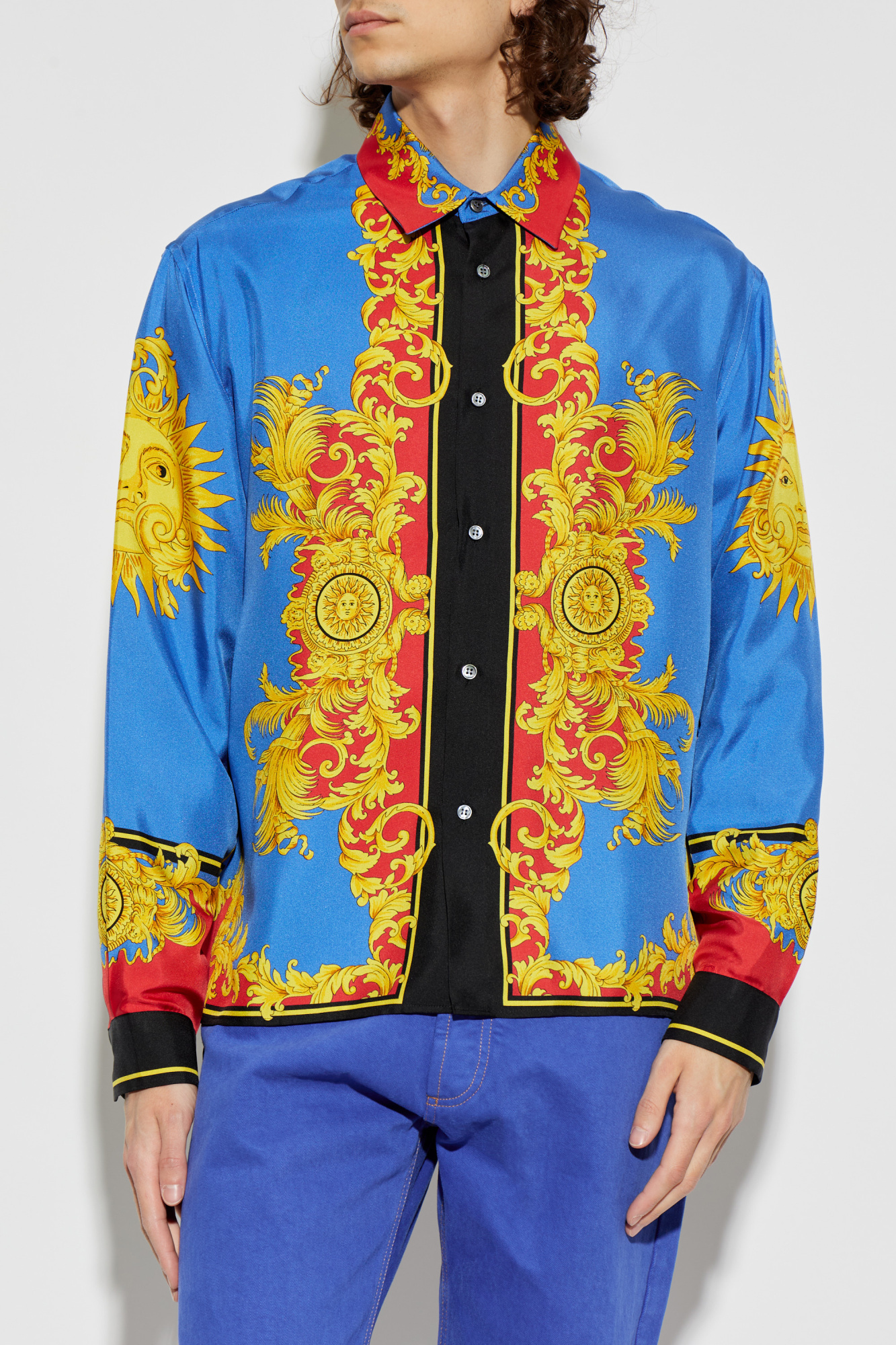 Multicolour Silk shirt with 